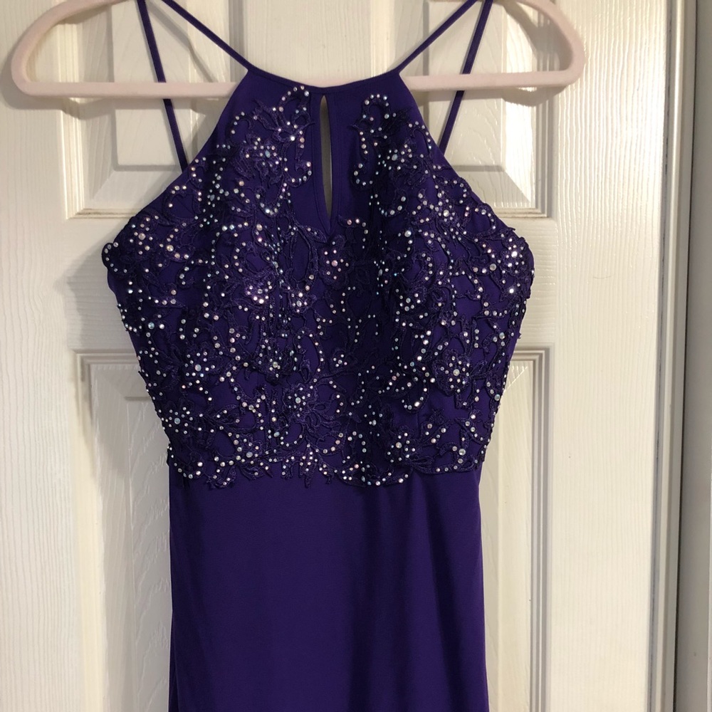Purple party dress